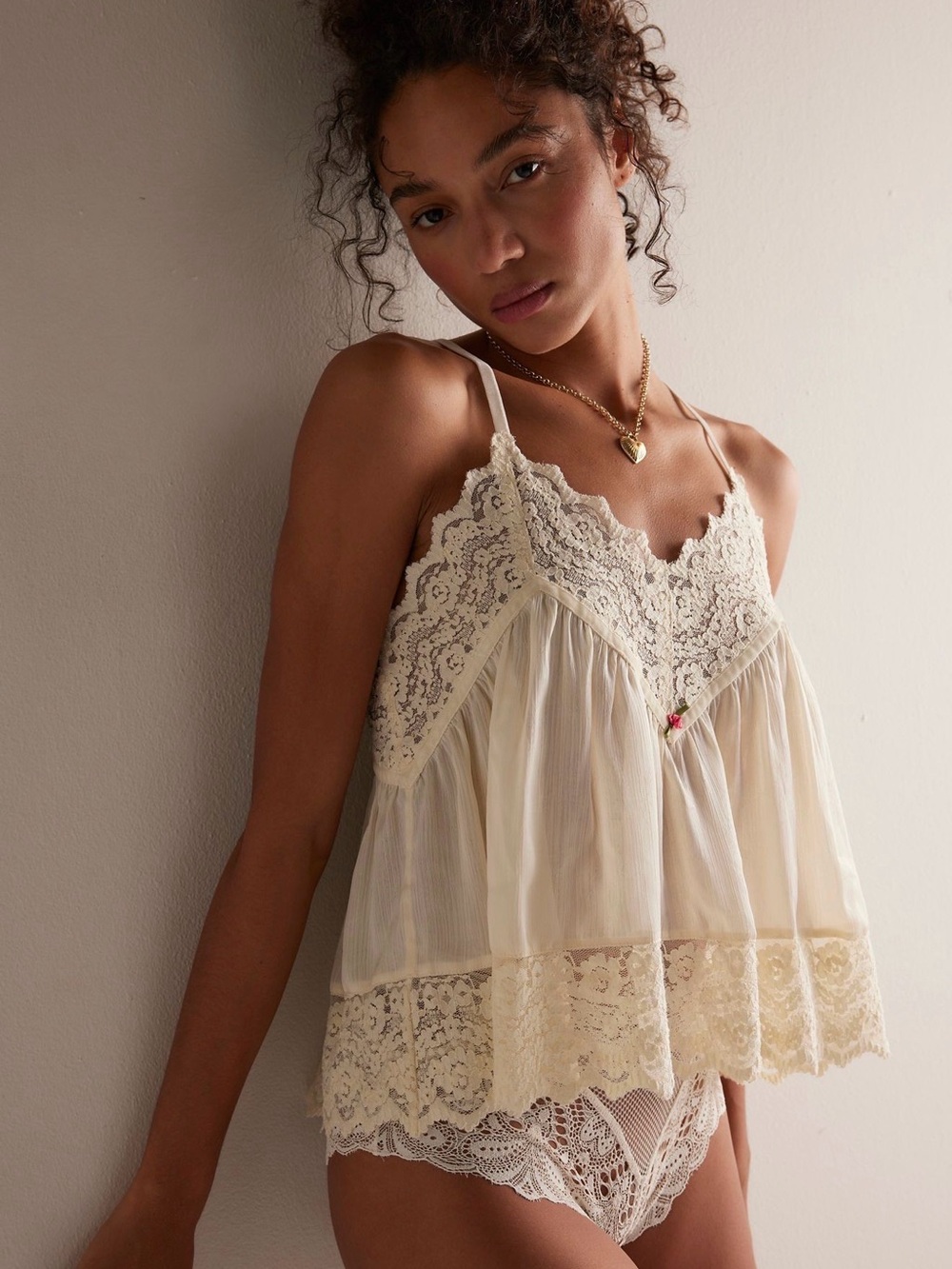 Free People “Fiona” Satin Cami - NWT